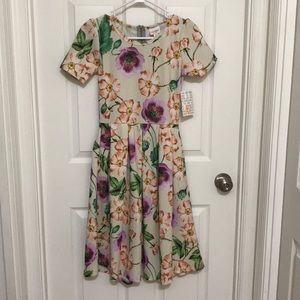 LuLaRoe floral Amelia dress - XS